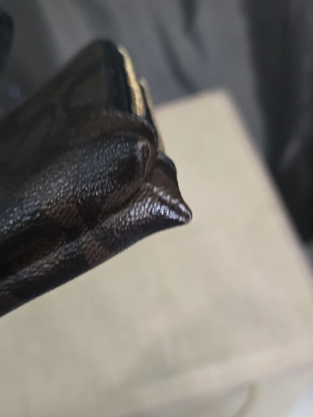 Coach Brown & Black Double Zip Wristlet - Picture 8 of 10